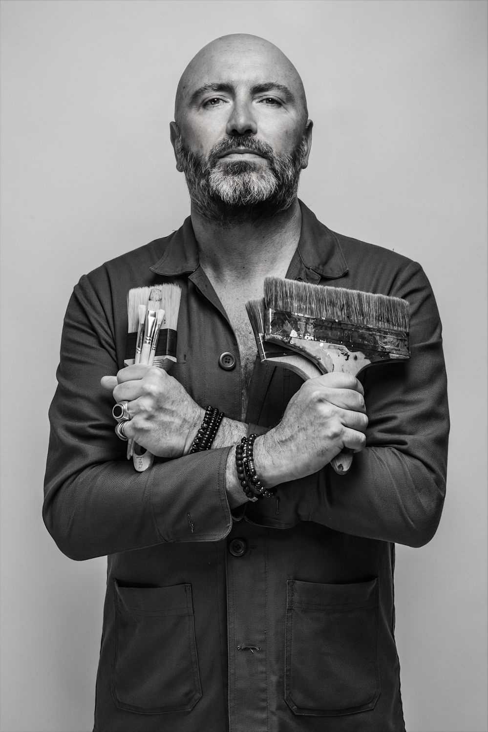 Portrait de l'artiste à l'atelier